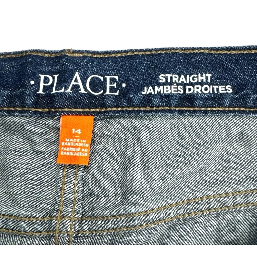 The Children's‎ Place Youth Boys Adjustable Straight-Leg Jeans – 100% Cotton, 14
